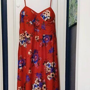 Floral Maxi Smock Back Padded Bust w/ Pockets!